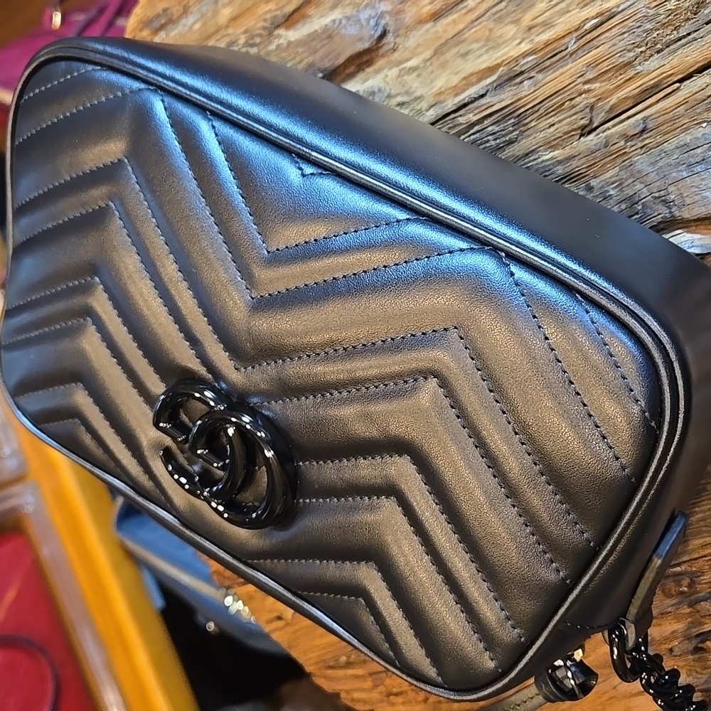 GUCCI GG Marmont Shoulder/Crossbody Black Leather/Hardware - COA included - Picture 8 of 16